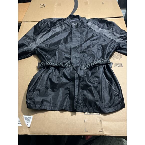 Xelement Advanced Motorcycle Rain Jacket Black, Medium Size, Biker‎ Gear - Picture 1 of 16